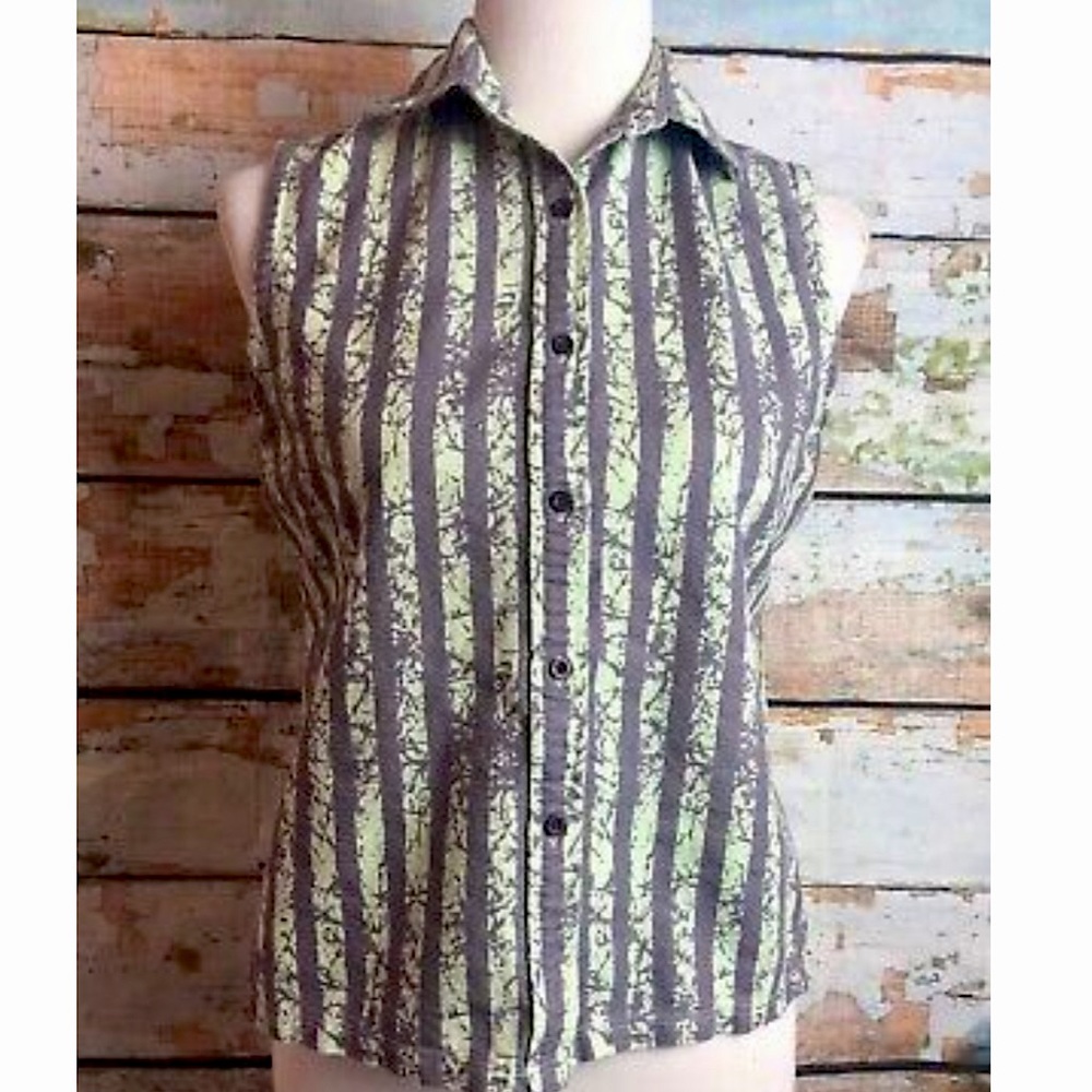 RVCA Sleeveless striped top